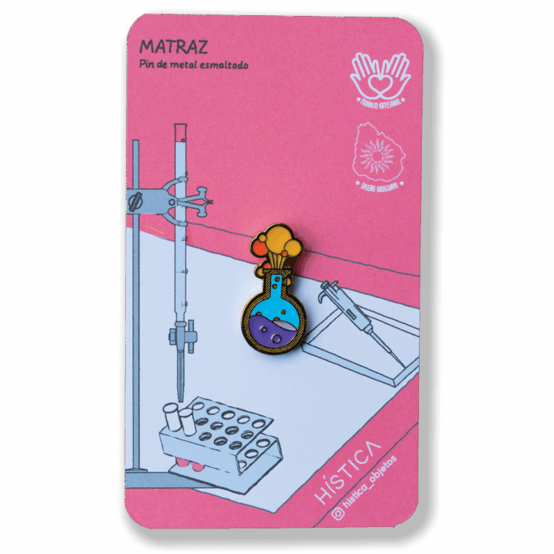 Pin de metal esmaltado - Matraz