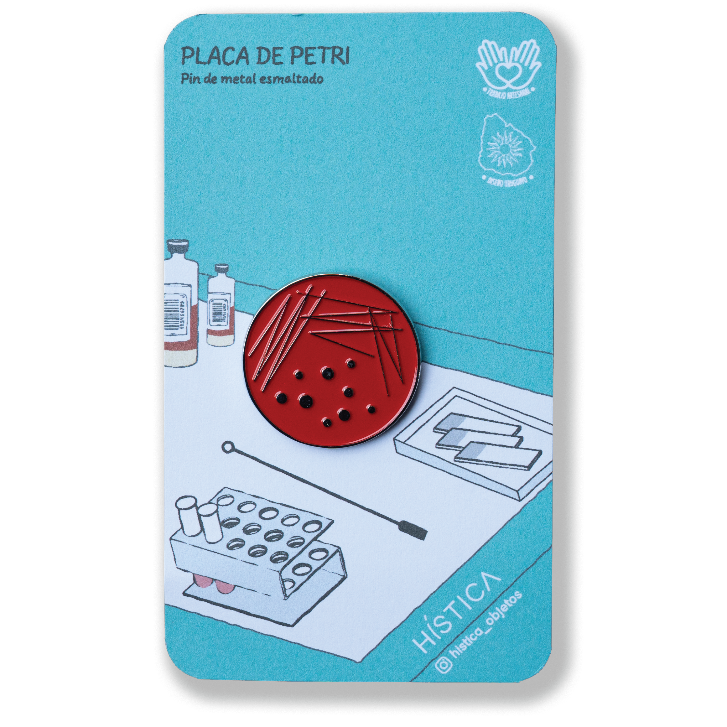 Pin de metal esmaltado - Placa de Petri