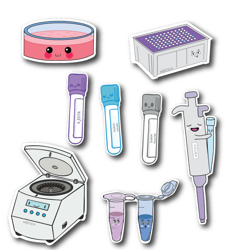 Packs de stickers - Laboratorio clínico