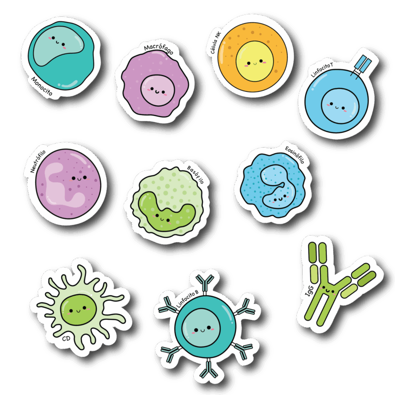 Packs de stickers - Inmunología