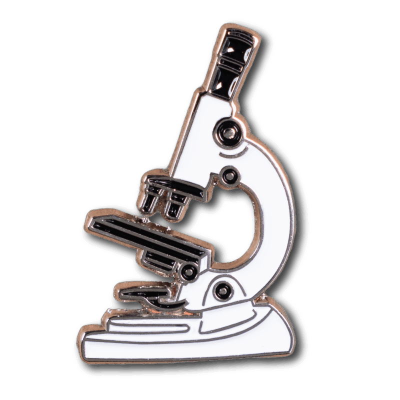 Pin de metal esmaltado - Microscopio - Imagen 2