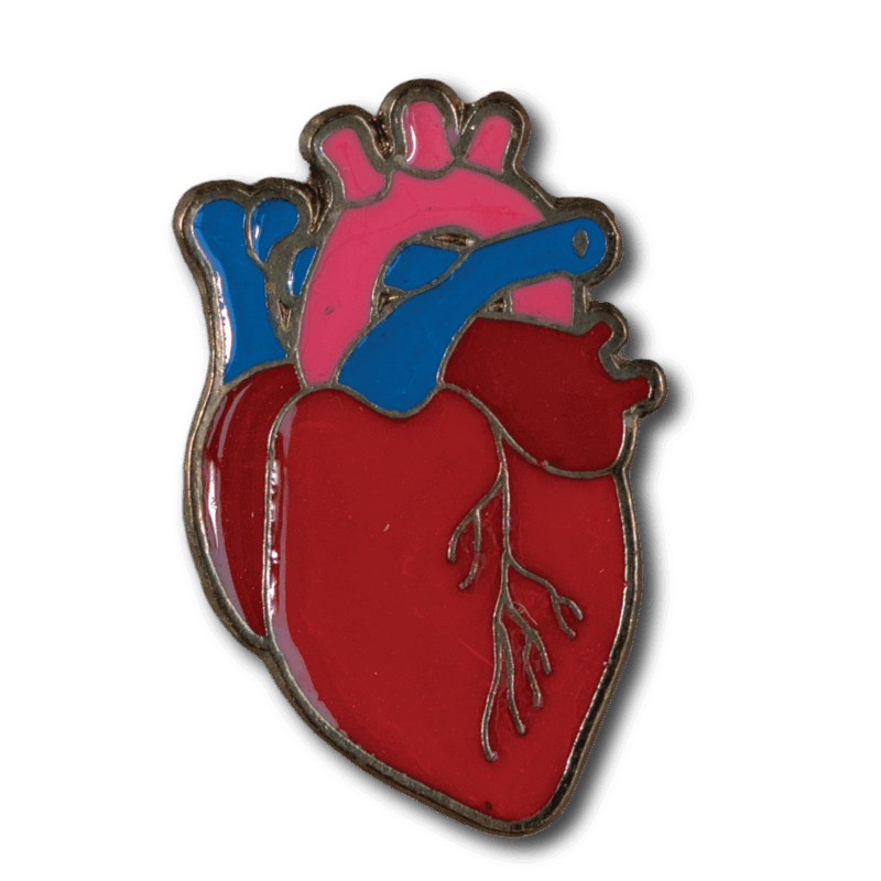Pin de metal esmaltado - Corazón - Imagen 2
