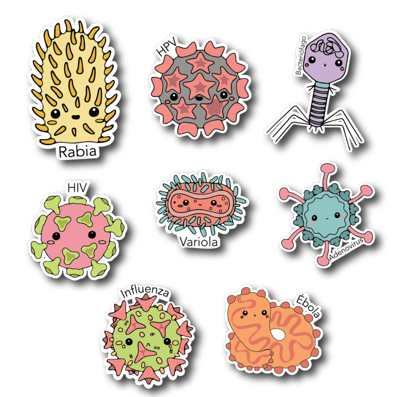 Packs de stickers - Virus